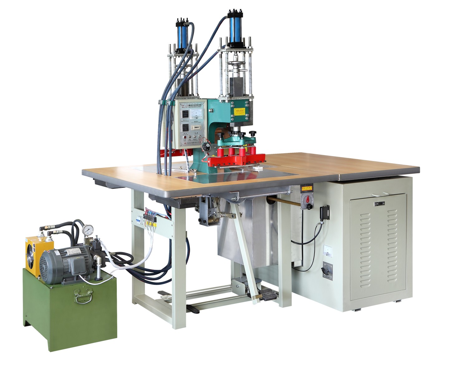 雙頭腳踏油壓高頻機